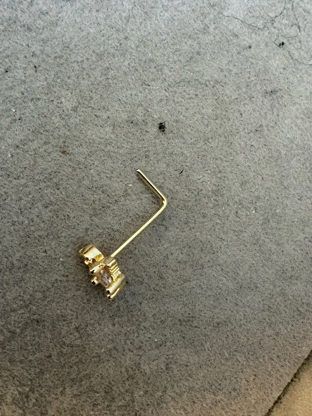 Nose Ring- Angel  Cubic zirconia  20G Nose Ring Stud Screw 316L Stainless Steel